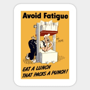 Eat A Lunch That Packs A Punch Sticker